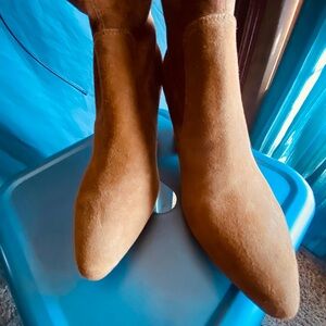 Tan Faux Suede Thigh High Boots 255 ♥️